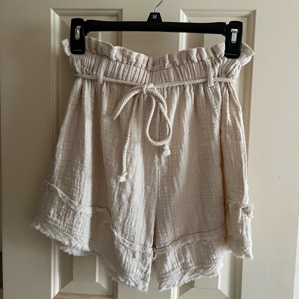 Maurie and Eve flowy linen shorts